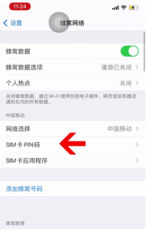 石狮苹果14维修网分享如何给iPhone14的SIM卡设置密码 