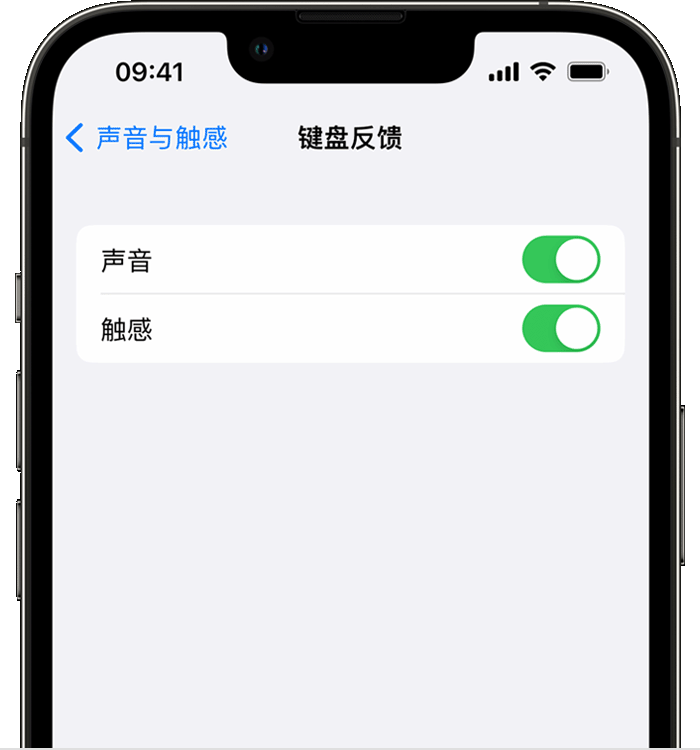 石狮苹果14维修分享iPhone 14 系列机型如何开启键盘声音或触感反馈 
