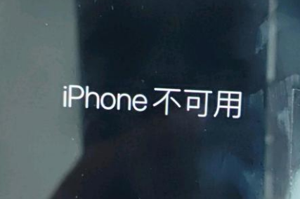 石狮苹果服务网点分享锁屏界面显示“iPhone 不可用”如何解决 