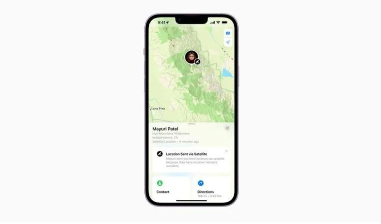 石狮苹果14维修分享iPhone14系列中 FindMy功能通过卫星分享位置方法教程 