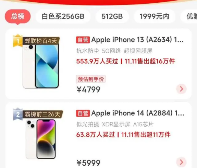 石狮苹果14维修分享iPhone14配置不如同价位的安卓还能大卖 