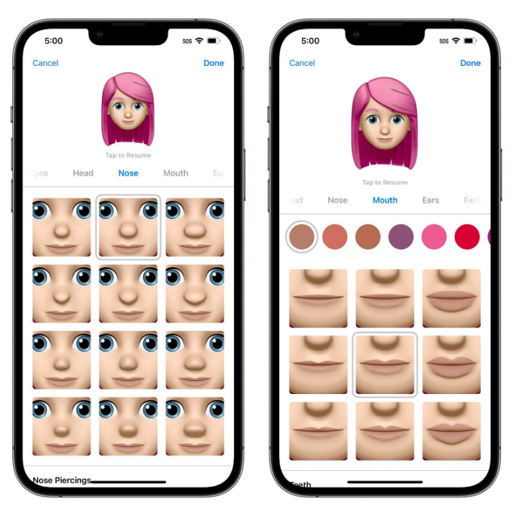 石狮苹果手机维修分享​iOS 16中的拟我表情有了哪些变化和升级 