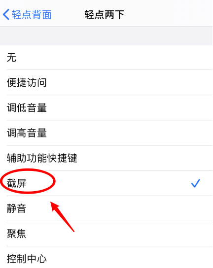 石狮苹果手机维修分享iPhone12如何启用双击截屏 